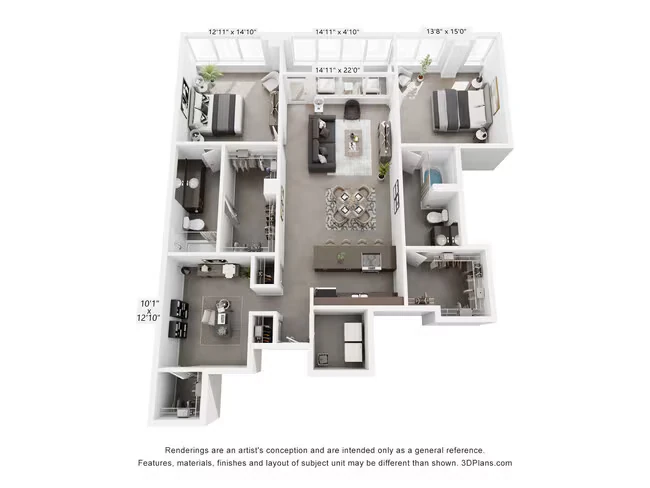 B6 Den 1106 floor plan